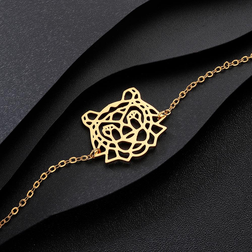 Origami lion head bracelet jewelry