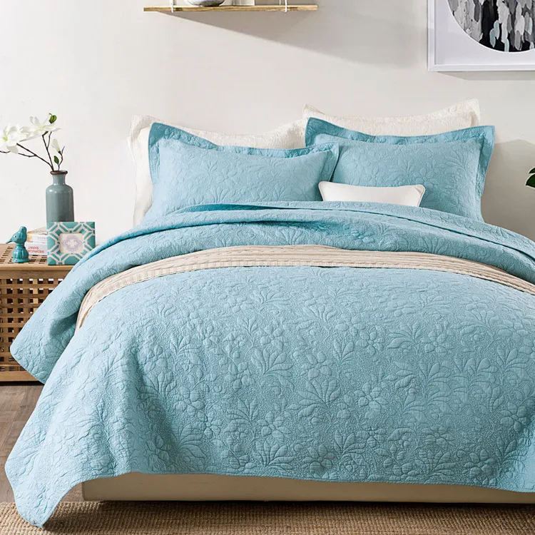 Three-piece bedding set - Blue