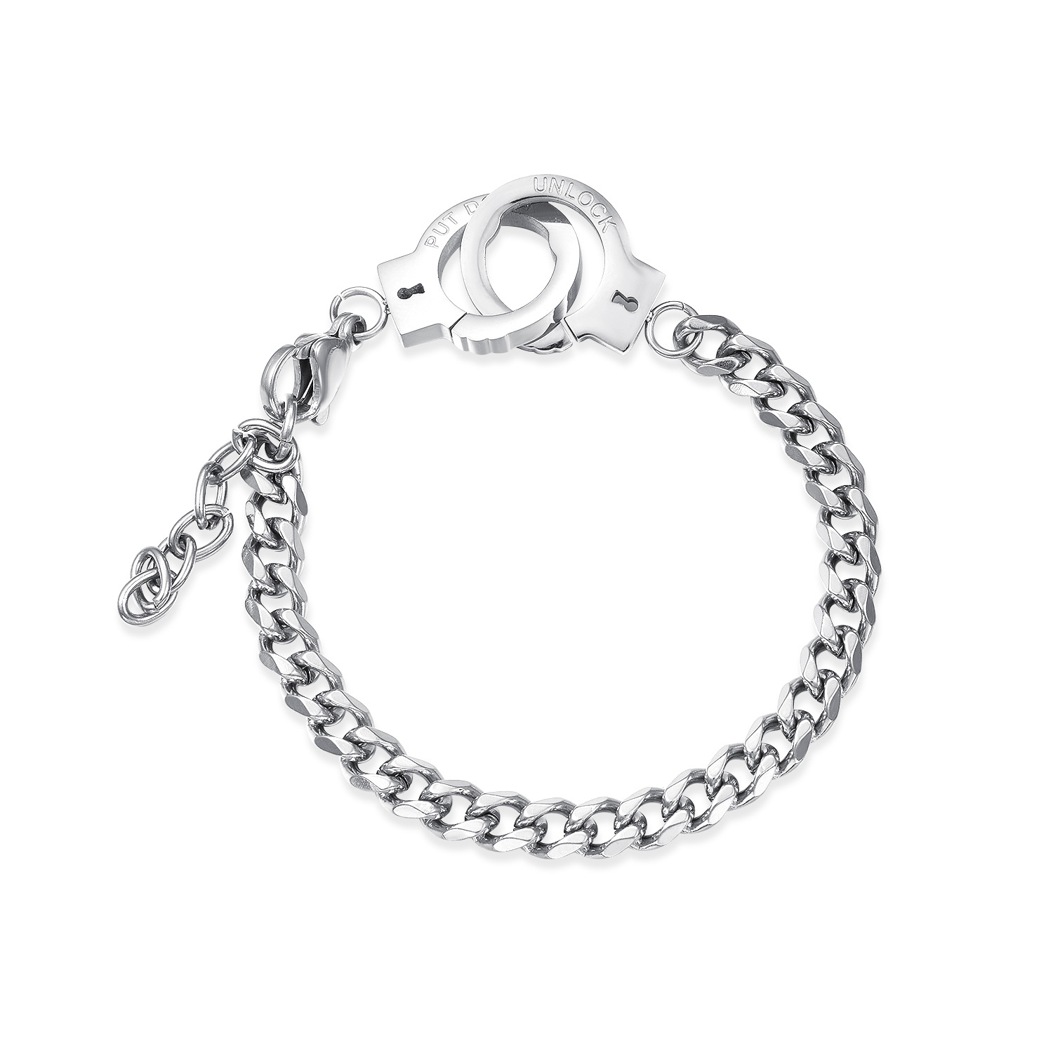 Title 4, Stainless steel couple bracelet