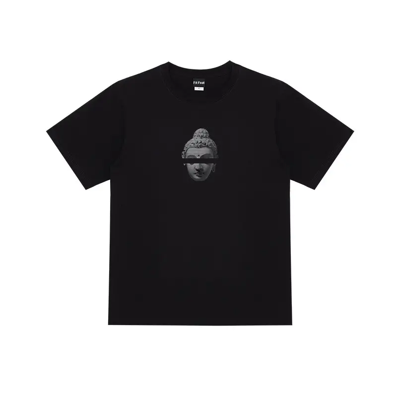 Buddha print short sleeve T-shirt