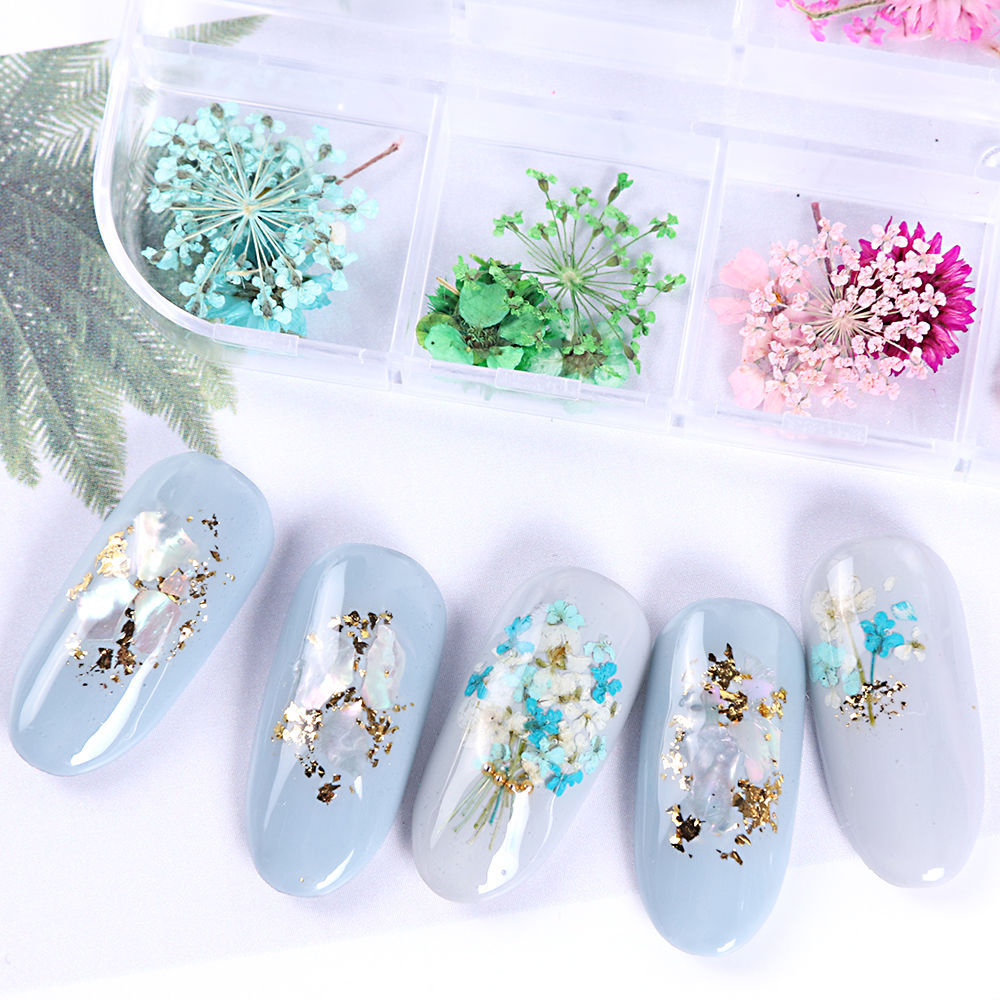 Nail Art Dried Flowers — foto 5