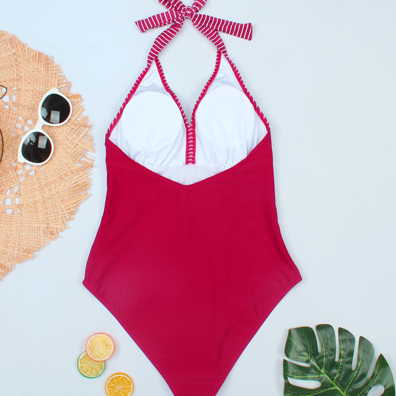 Women’s Sexy Striped One-Piece Swimsuit
