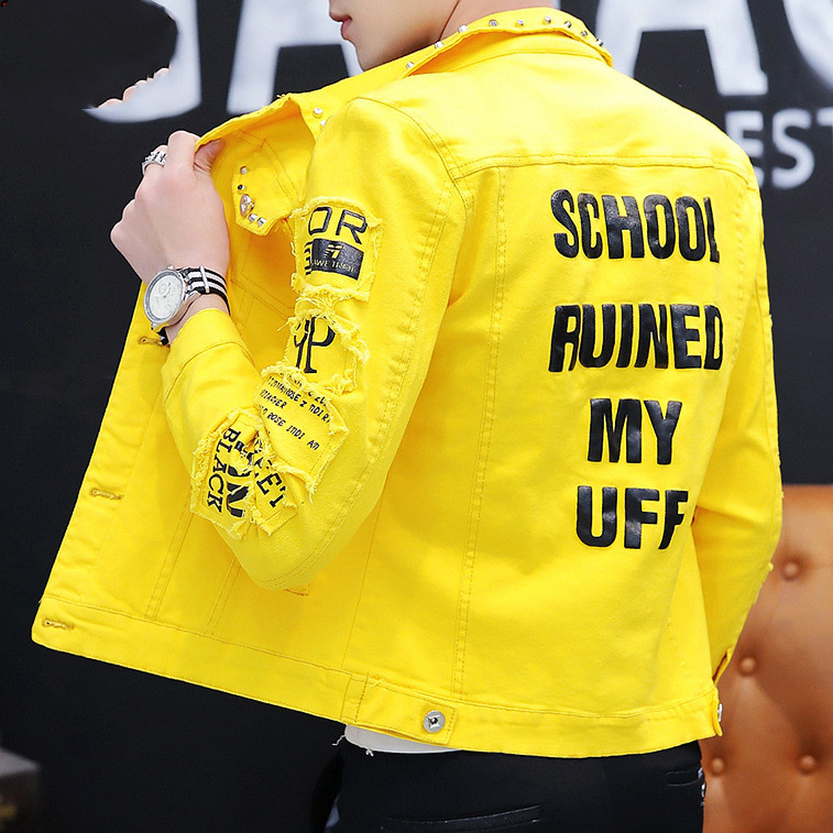 Korean jeans with holes