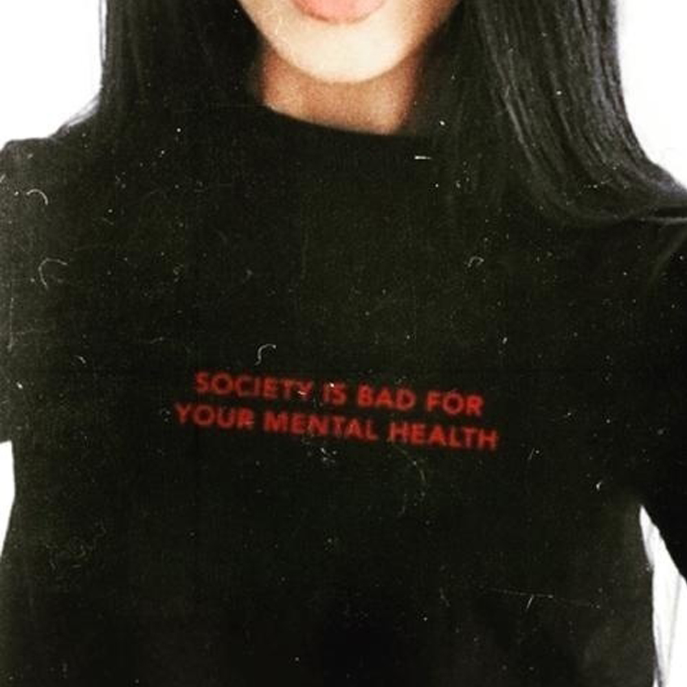 Letter printed short sleeve