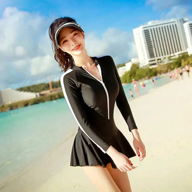 Women's long sleeve sunscreen skirt Black - Shop at LoveMi
