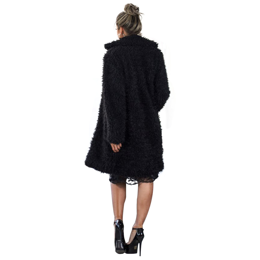 Autumn and winter solid color lapel sweater