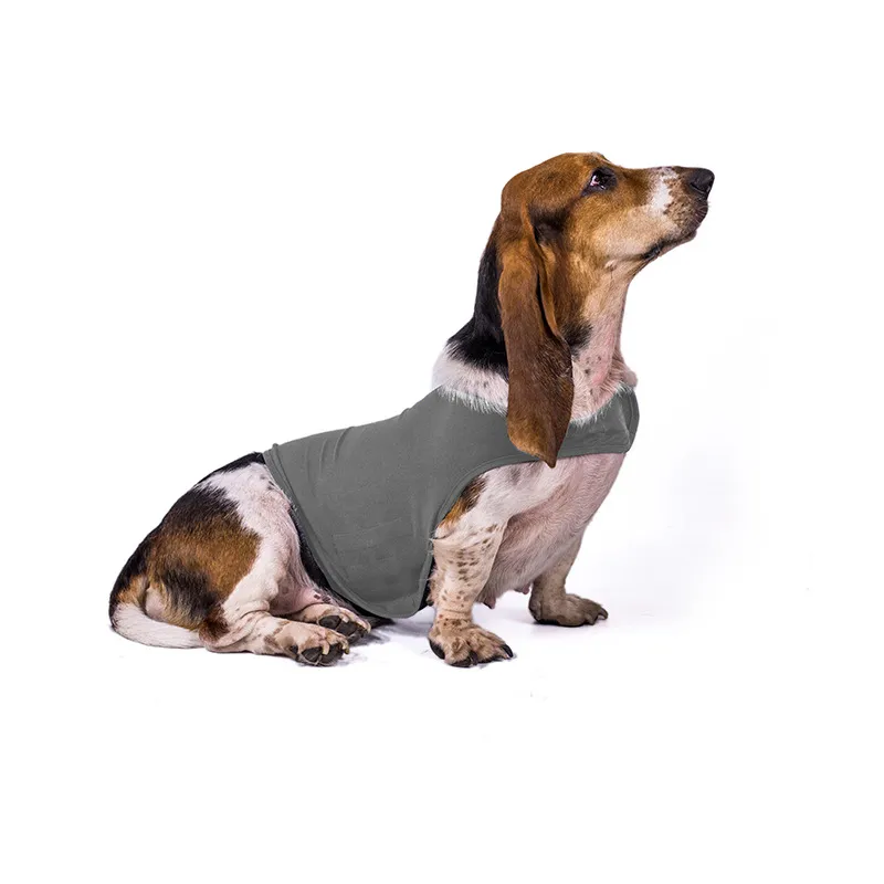 Pet dog anxiety comfort clothing - Light Grey
