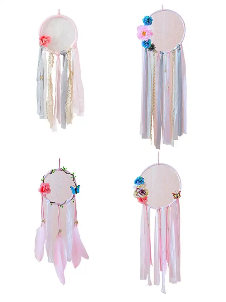 Decorative feather dream catcher pendant