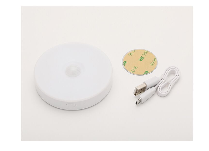 مصباح ليلي ذكي بجهاز استشعار حركة للجسم، مصباح حائط USB للشحن، لمبة طاولة بجانب السرير