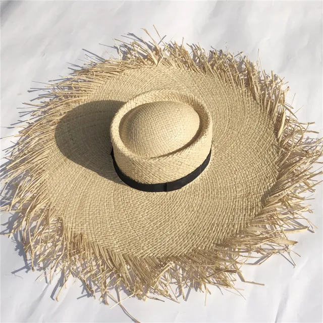 Ladies big brim straw hat Khaki - Shop at LoveMi