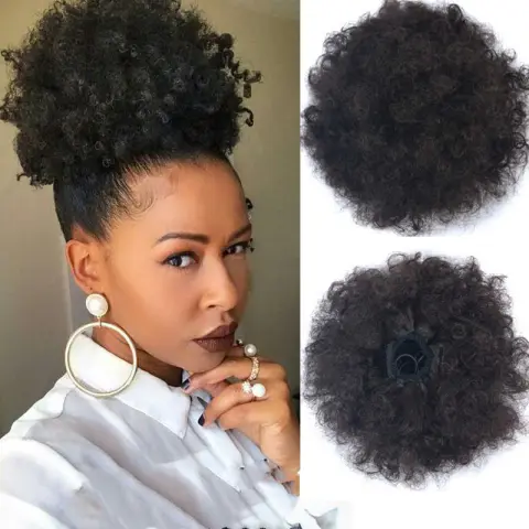 Flower Bud Meatball Head Wig Wig