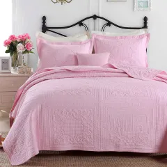 Three-piece bedding set - Pink - View 1