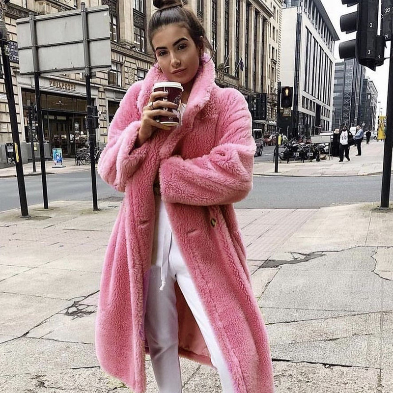 Women's autumn and winter coats Pink - Shop at LoveMi