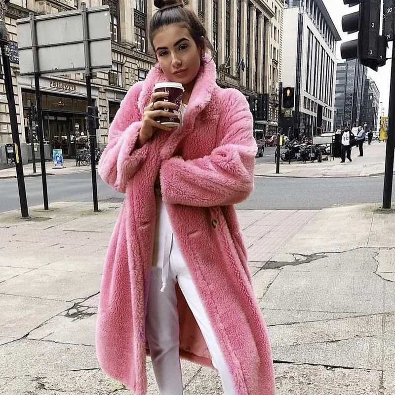 Women's autumn and winter coats - Pink