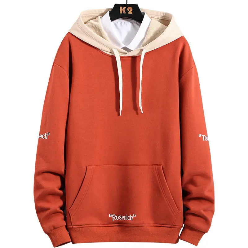 Men's Hooded Sweatshirt Loose Pullover Long Sleeves