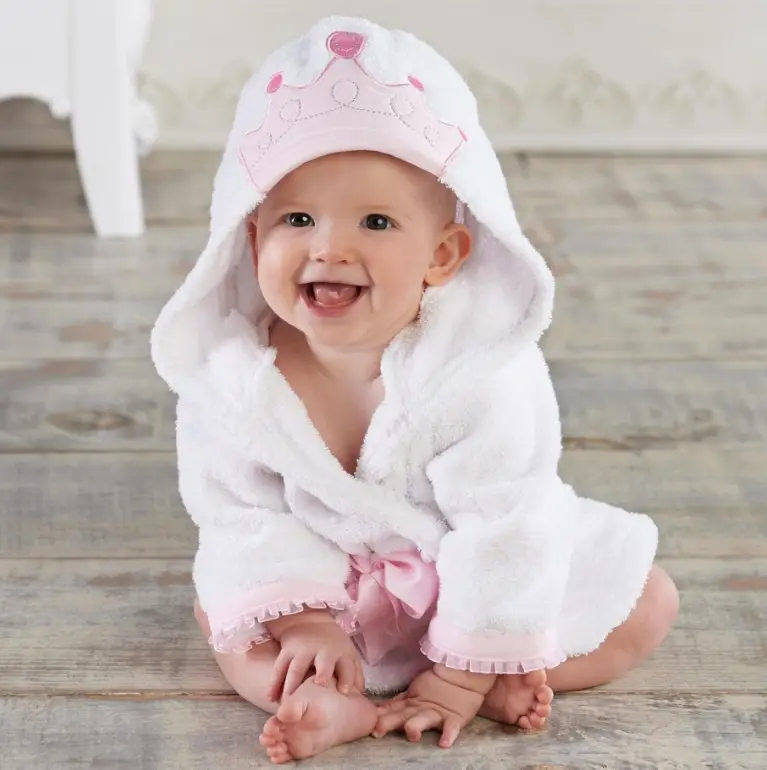 Children's Bath Towel Bathrobe and Slippers Suit