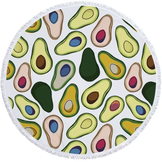 Avocado round beach towel H - Shop at LoveMi