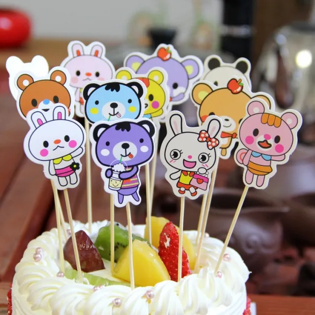 Birthday party cake baking decoration insert Little White Rabbit - Shop at LoveMi