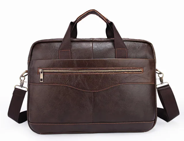 Men's crossbody bag leather handbag Bronze - Shop at LoveMi
