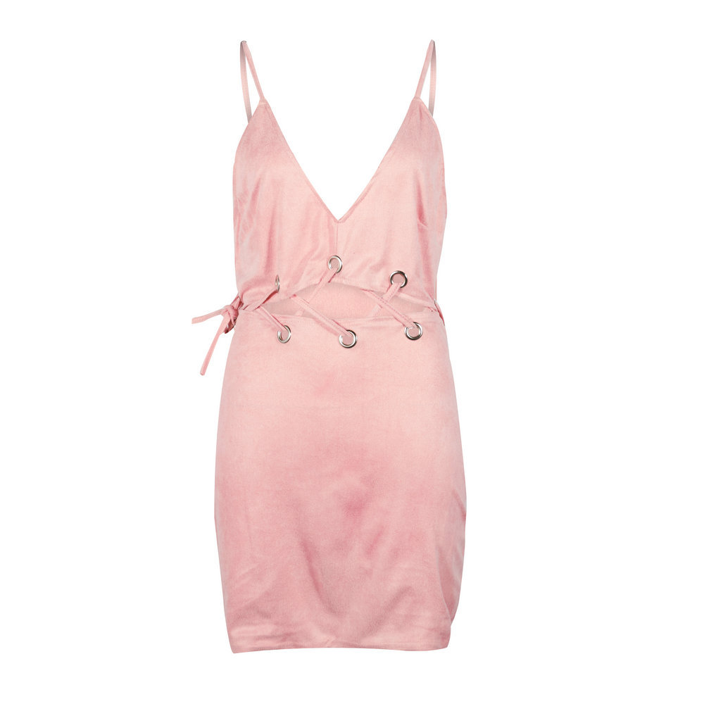 Cut metal eyelet bandage design dress