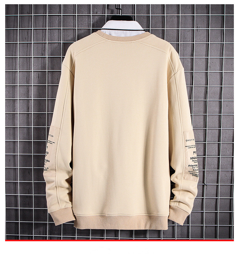 Men's round neck sweater loose