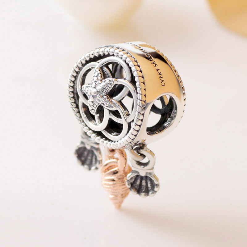 Hollow shell dream catcher charm