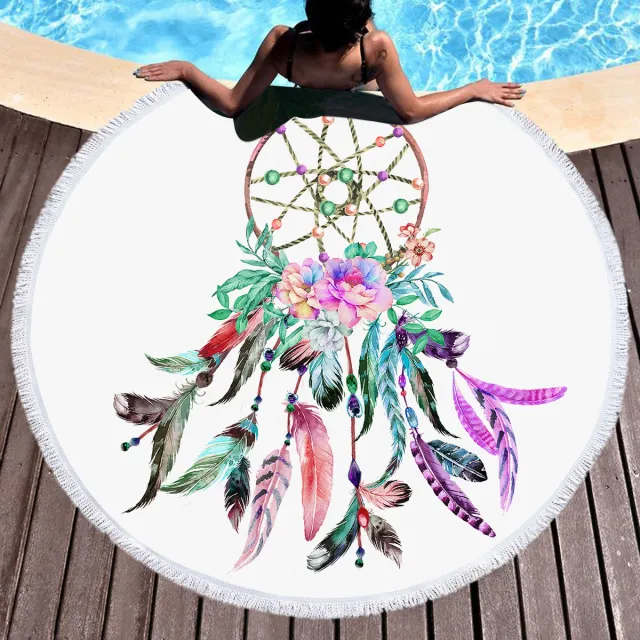 Microfiber Dream Catcher Beach Towel Photo Color - Shop at LoveMi