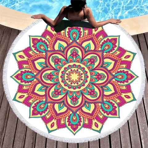 Microfiber Round Beach Towel