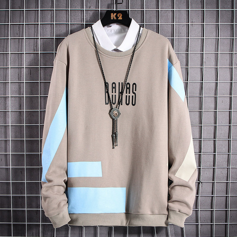 Men's round neck loose sweater