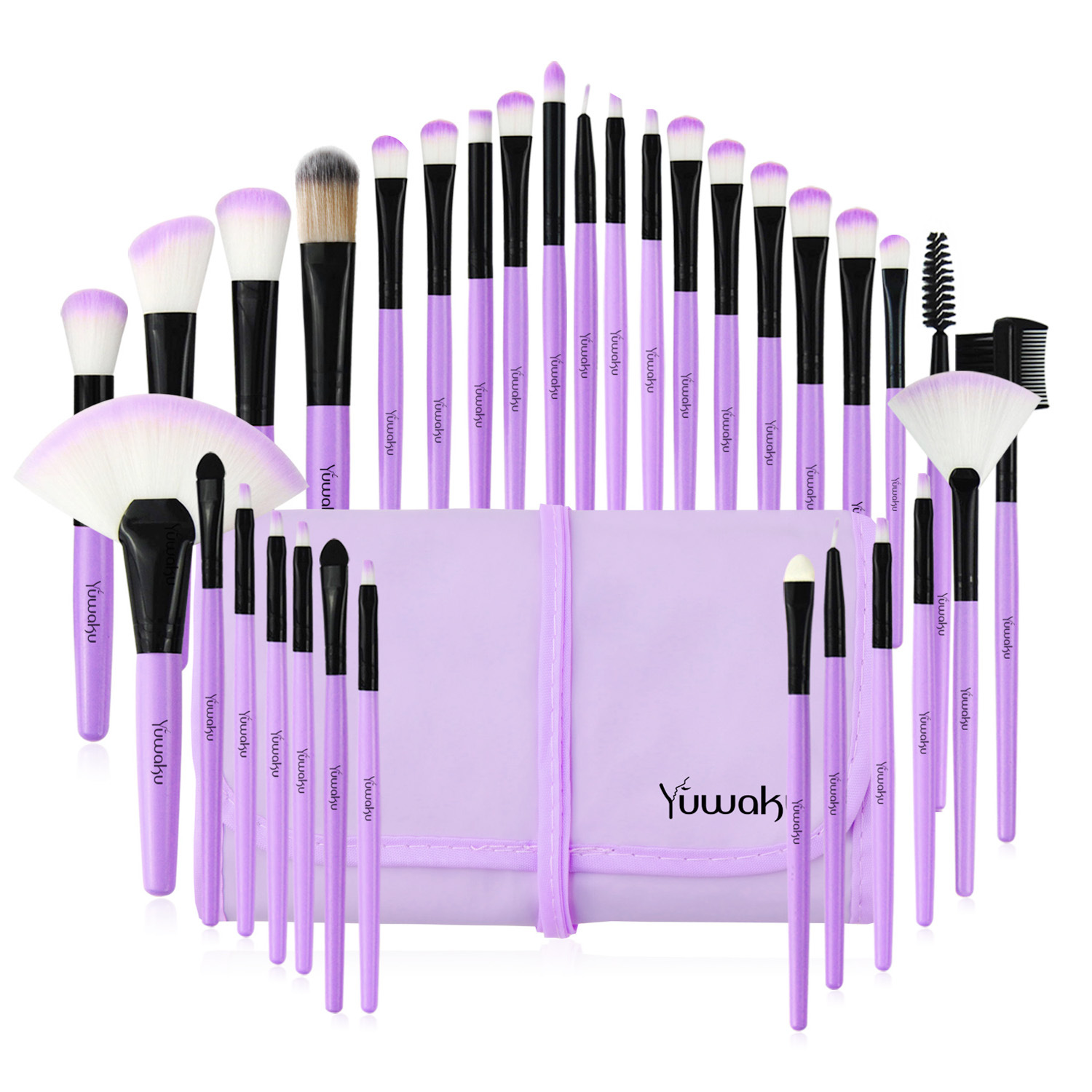Makeup brush tool bag set Purple - Shop at LoveMi