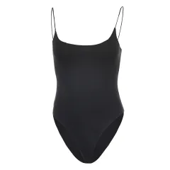 Solid colour jumpsuit - Black - View 1