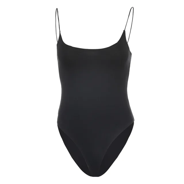 Solid color jumpsuit Black - Shop at LoveMi