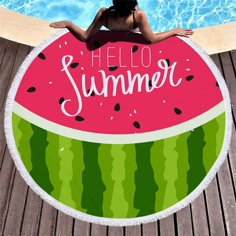 Printed Beach Towel Microfiber Bath Cushion