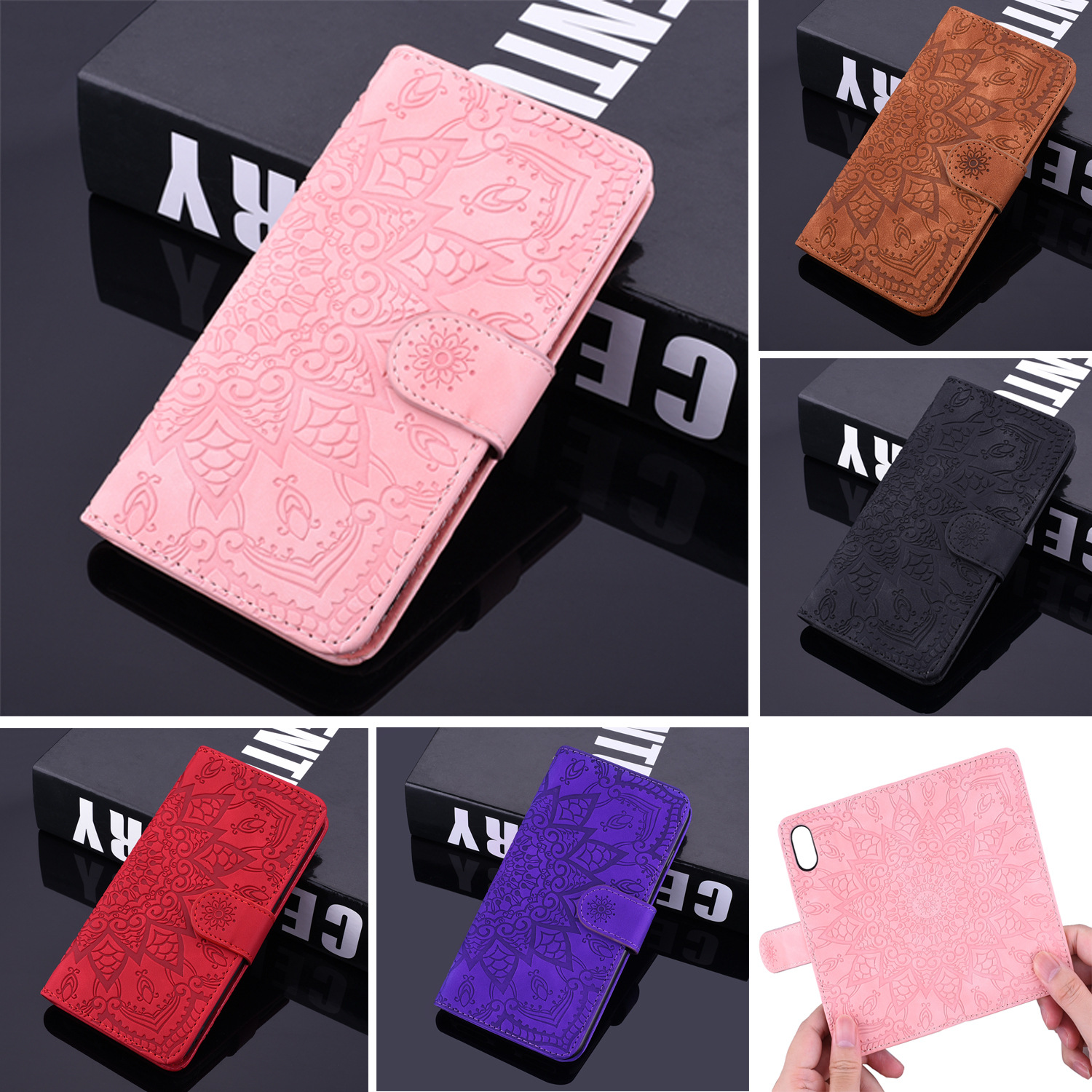 Card flip leather case wallet protective cover - Image 2