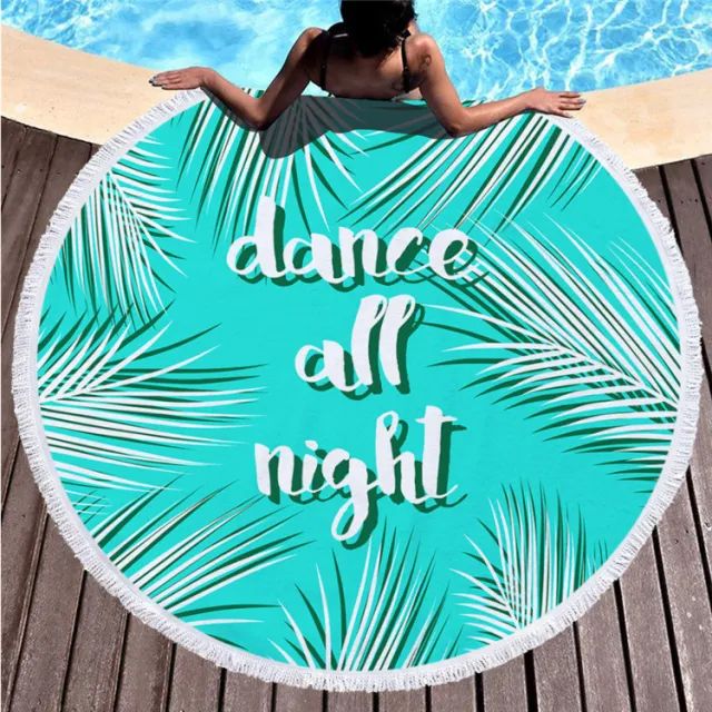 Round printed beach towel shawl beach towel 4 Style - Shop at LoveMi