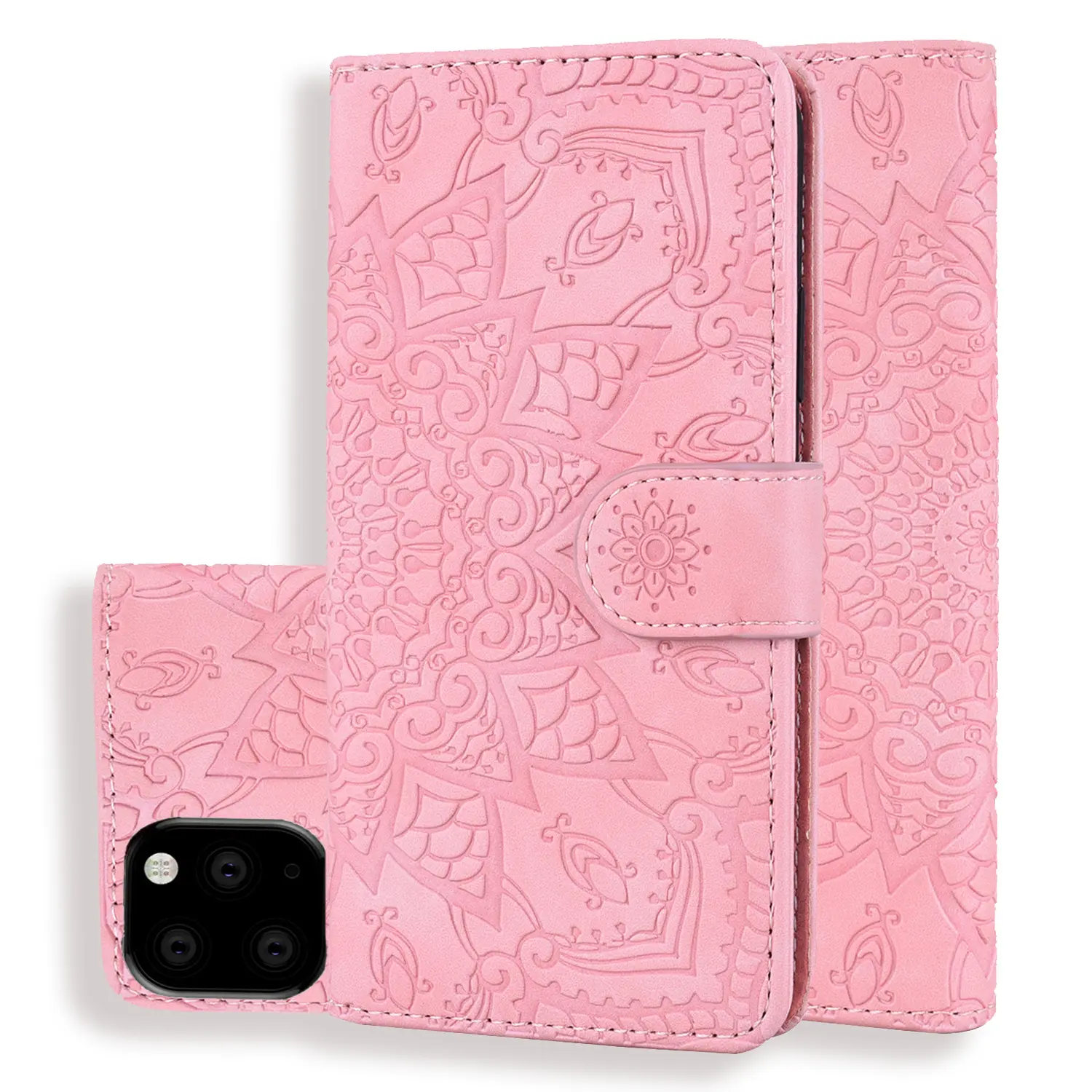 Card flip leather case wallet protective cover
