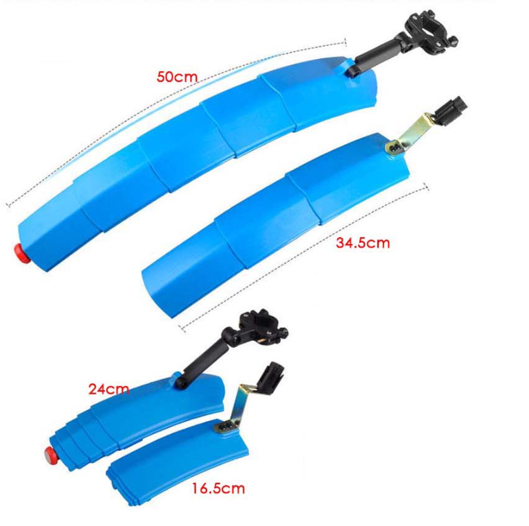 Bicycle retractable mudguard