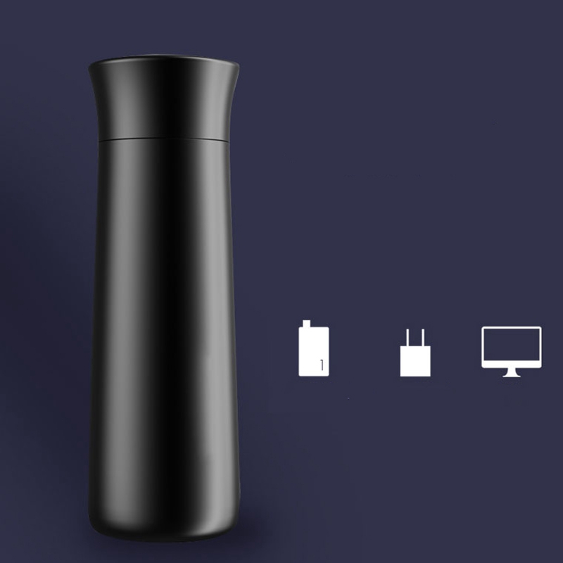 Intelligent temperature display mug