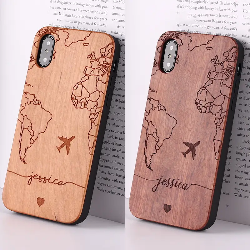 Compatible with Apple, Wooden mobile phone case