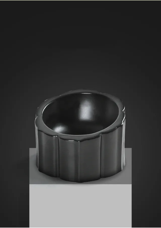 Ceramic cat bowl dog bowl Black - Shop at LoveMi