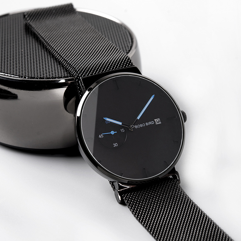 Stainless steel quartz watch