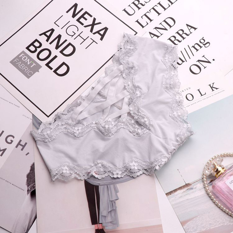 Brief cutout sexy cotton Light Grey - Shop at LoveMi