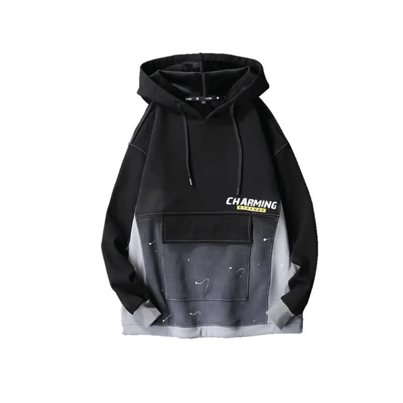 Loose hooded sweater coat