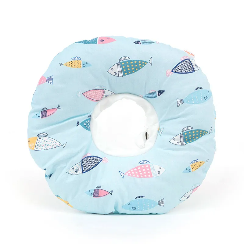 Anti-licking Anti-bite Soft Ring - Light Blue Fish