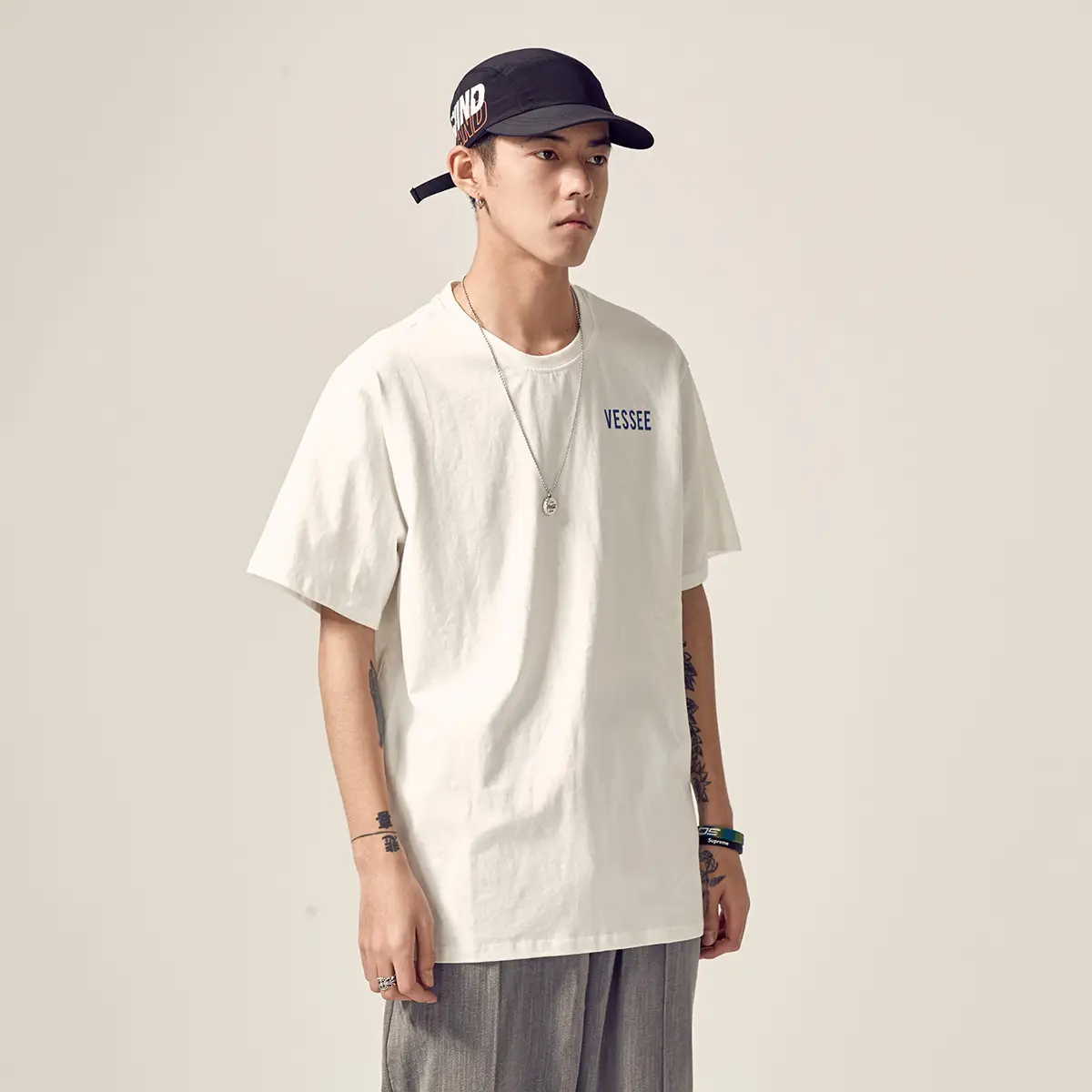 Printed short-sleeved T-shirt
