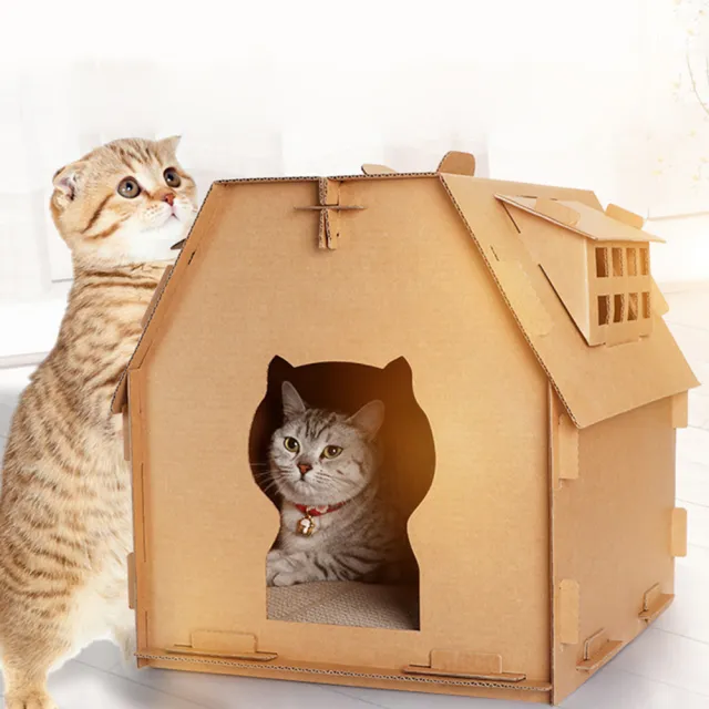 Cat house carton Cat House - Shop at LoveMi