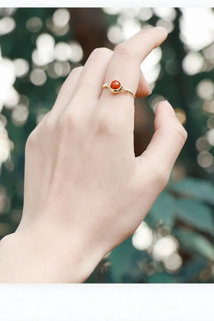 Transfer bead index finger ring