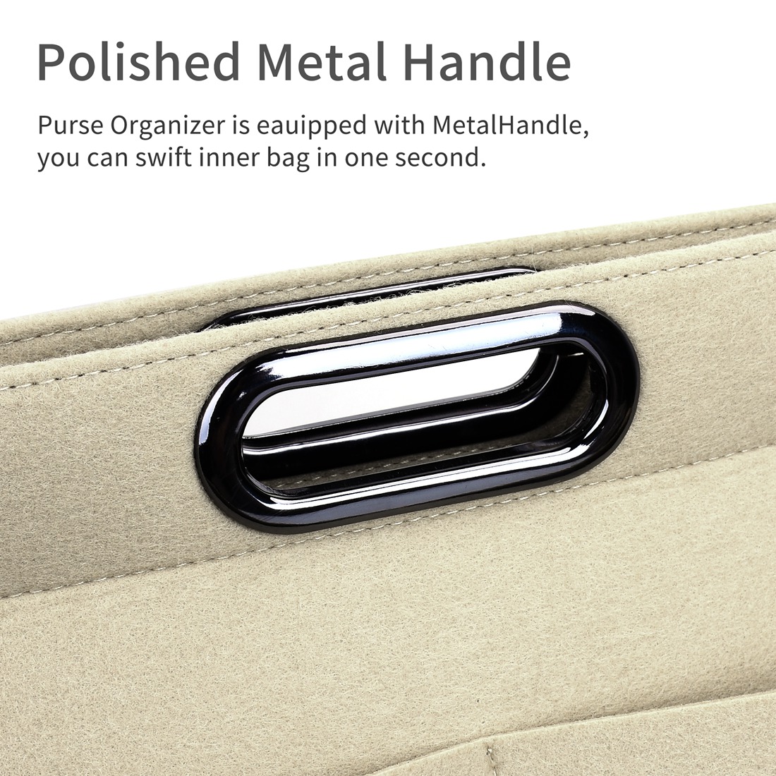 Large capacity felt storage bag