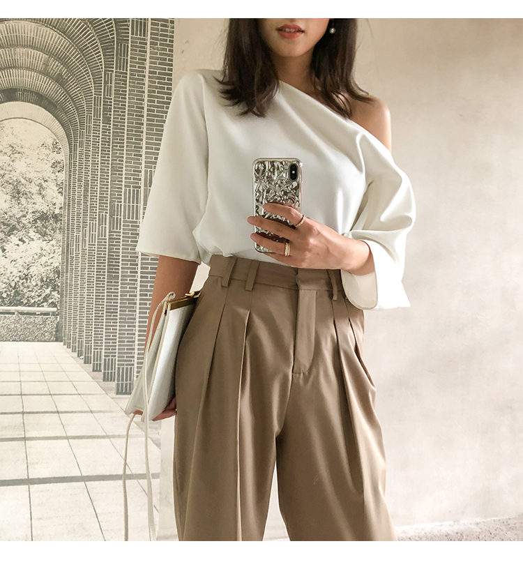 Strapless shoulder shirt