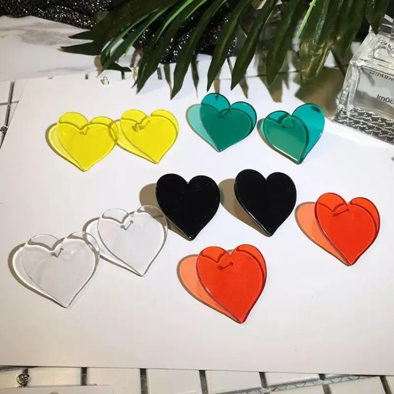 Heart shaped cute earrings